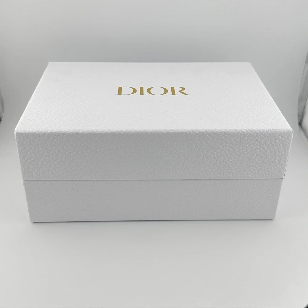 🆕 DIOR Skincare Set w/ Blue & White Vanity Jar, Reusable Toner Pads & Cleanser